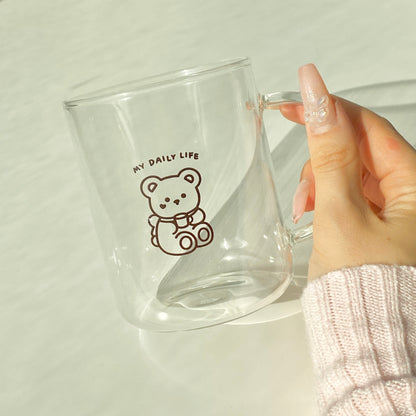 daily glass mug