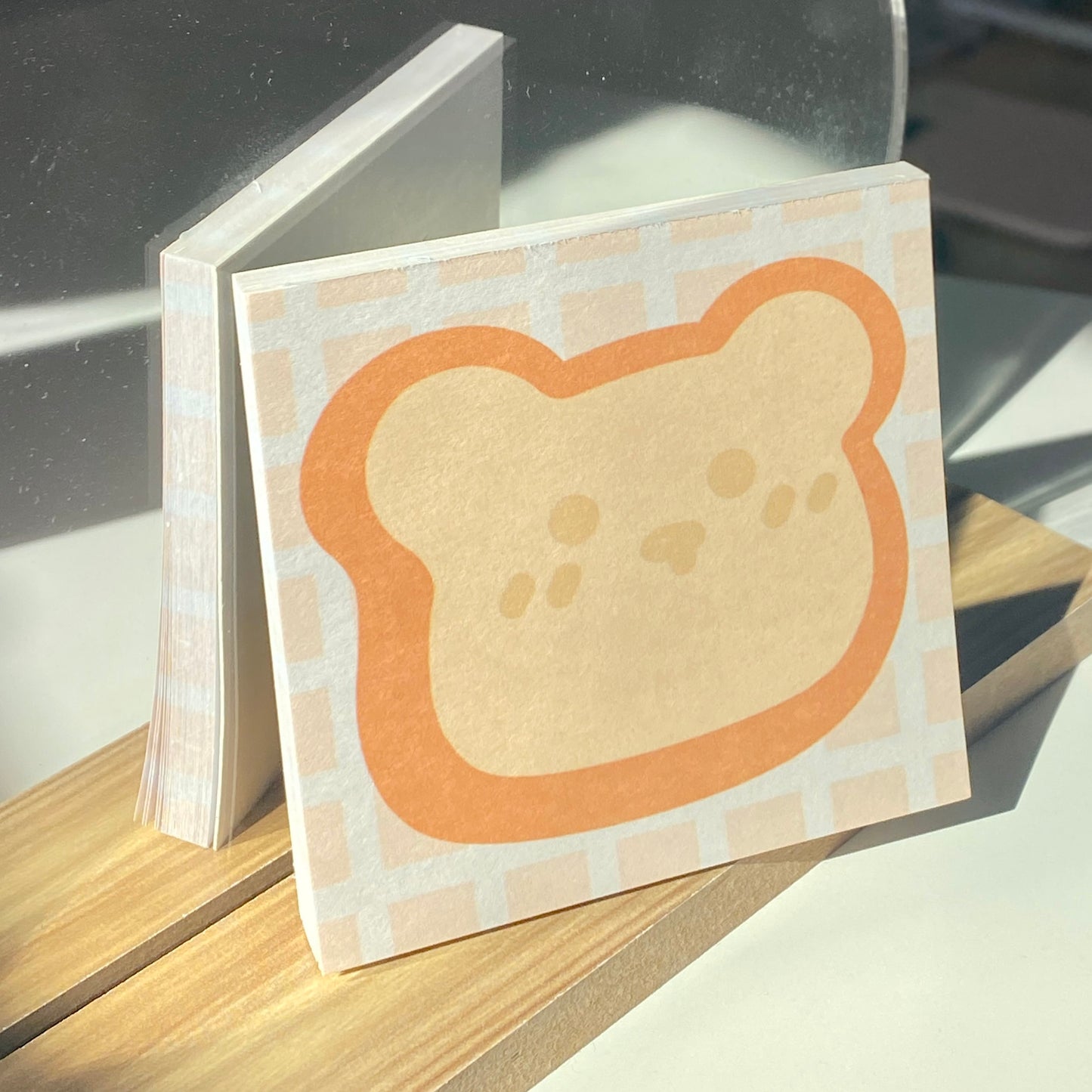 teddy toast notepad