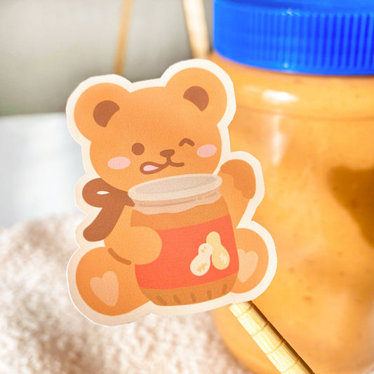 peanut butter bear sticker