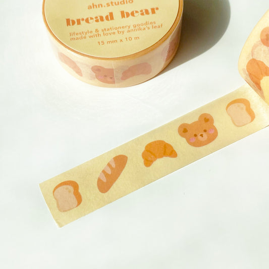 bread bear washi tape